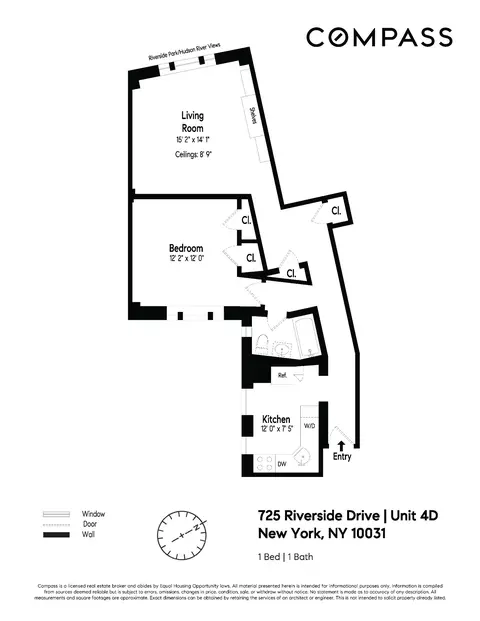 725 Riverside Dr #4D, New York, NY 10031