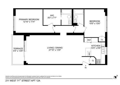 211 W 71st St #12A, New York, NY 10023