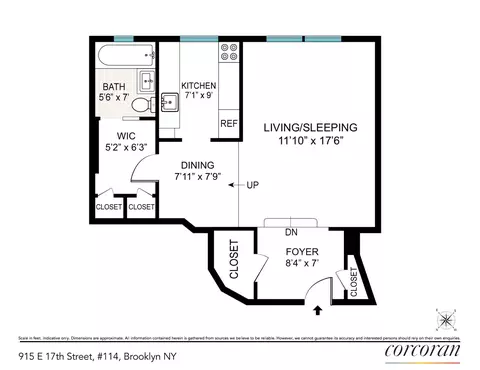 915 E 17th St #114, Brooklyn, NY 11230