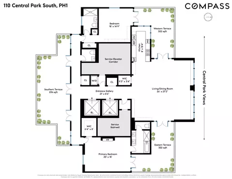 110 Central Park S #PH1, New York, NY 10019