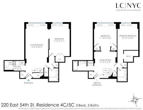 220 E 54th St #4C/5C, New York, NY 10022