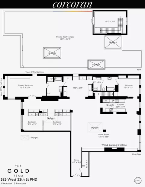 525 W 22nd St #PHD, New York, NY 10011