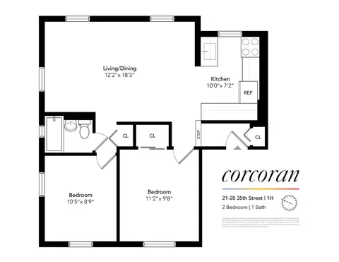 21-28 35th St #1H, Astoria, NY 11105