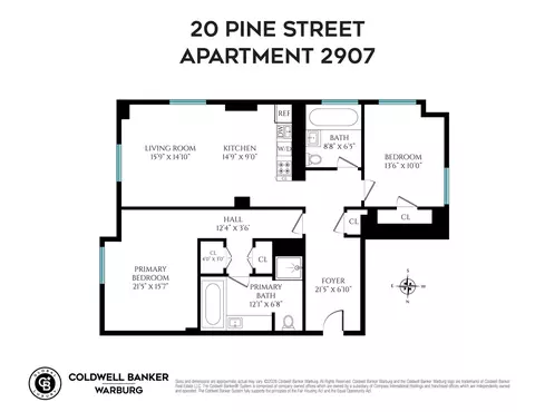 20 Pine St #2907, New York, NY 10005
