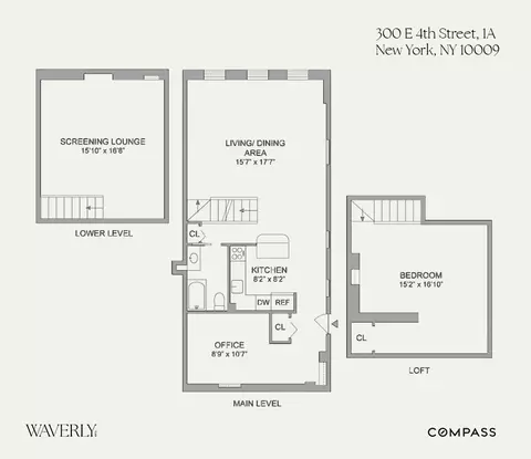 300 E 4th St #1A, New York, NY 10009