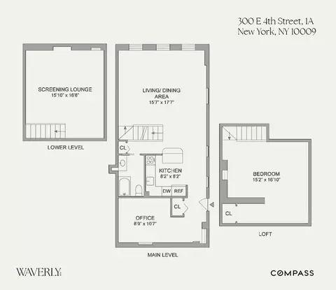 300 E 4th St #1A, New York, NY 10009