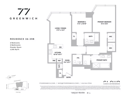 77 Greenwich St #39-B, New York, NY 10006