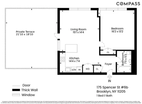 175 Spencer St #6B, Brooklyn, NY 11205