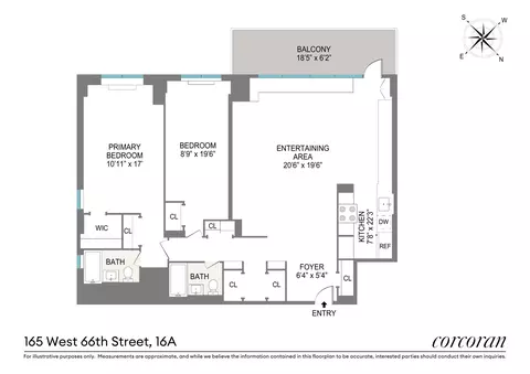 165 W 66th St #16A, New York, NY 10023