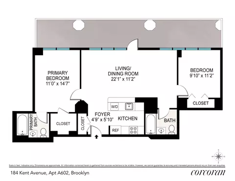 184 Kent Ave #A602, Brooklyn, NY 11249