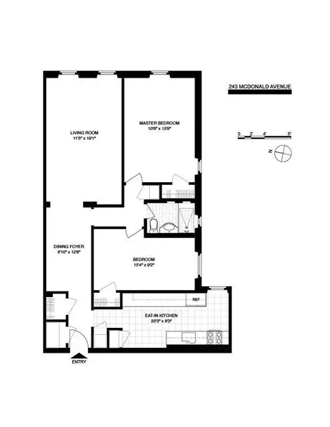243 Mcdonald Ave #1D, Brooklyn, NY 11218