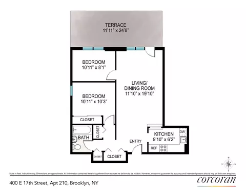 400 E 17th St #210, Brooklyn, NY 11226