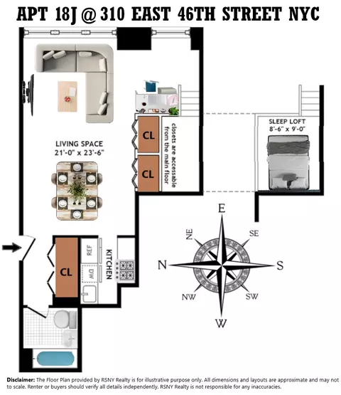 310 E 46th St #18J, New York, NY 10017
