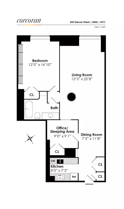 250 Mercer St #B502, New York, NY 10012