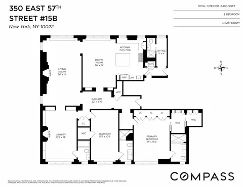 350 E 57th St #15B, New York, NY 10022