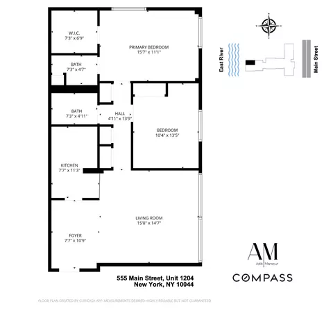 555 Main St #1204, New York, NY 10044
