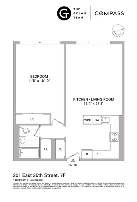 201 E 25th St #7F, New York, NY 10010