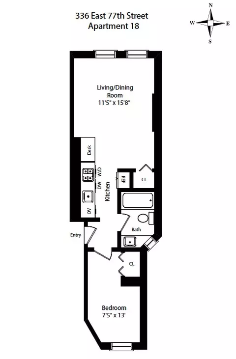 336 E 77th St #18, New York, NY 10075