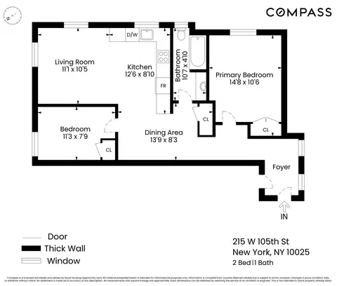 215 W 105th St #3B, New York, NY 10025