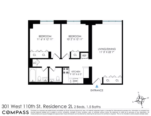 301 W 110th St #2L, New York, NY 10026