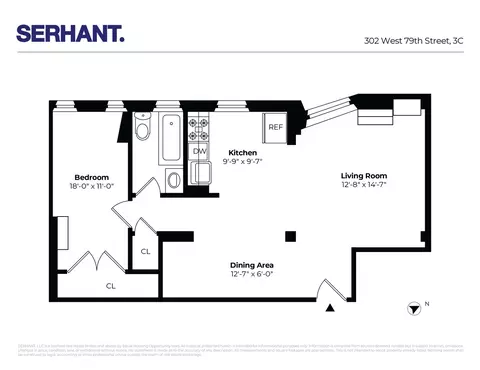 302 W 79th St #3C, New York, NY 10024