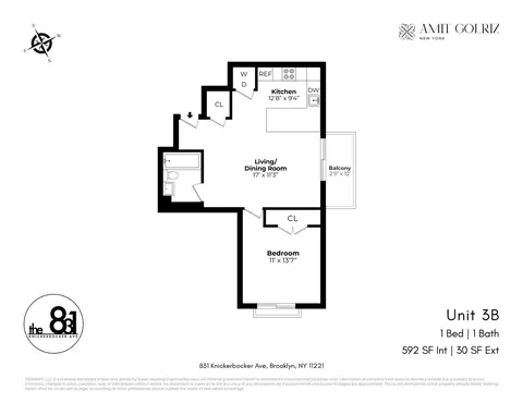 831 Knickerbocker Ave #3B, New York City, NY 11207