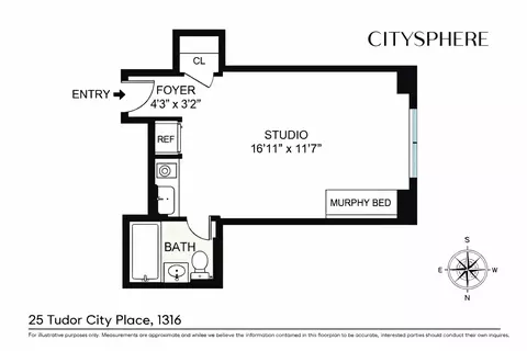 25 Tudor City Pl #1316, New York, NY 10017