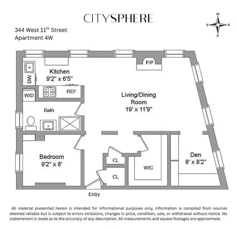 344 W 11th St #4W, New York, NY 10014