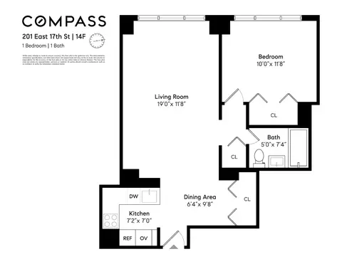 201 E 17th St #14F, New York, NY 10003