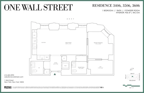 1 Wall St #3606, New York, NY 10005