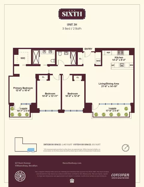 127 Kent Ave #3H, Brooklyn, NY 11249
