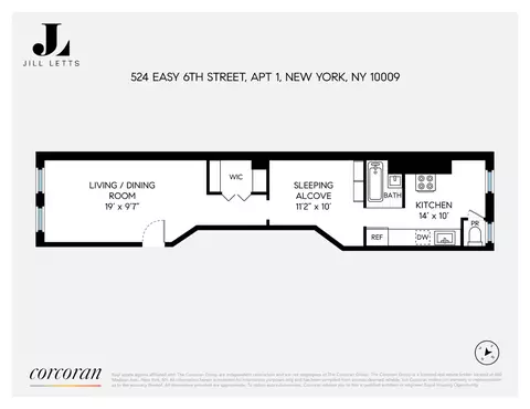 524 E 6th St #1, New York, NY 10009