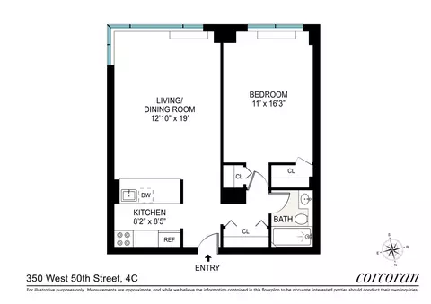 350 W 50th St #4C, New York, NY 10019
