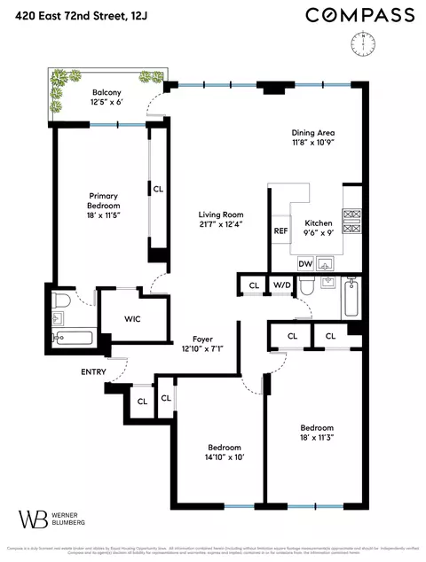 420 E 72nd St #12J, New York, NY 10021