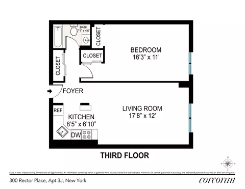 300 Rector Pl #3J, New York, NY 10280
