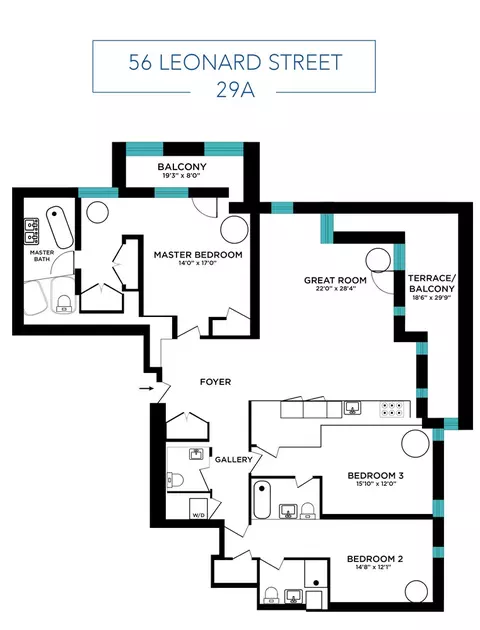 56 Leonard St #29A, New York, NY 10013