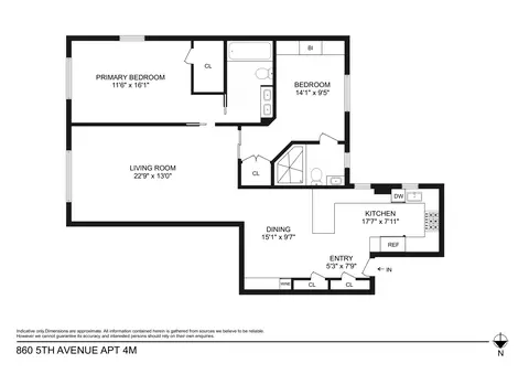 860 5th Ave #4M, New York, NY 10065