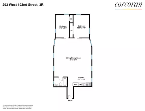 203 W 102nd St #3R, New York, NY 10025