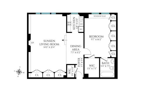 299 W 12th St #7F, New York, NY 10014