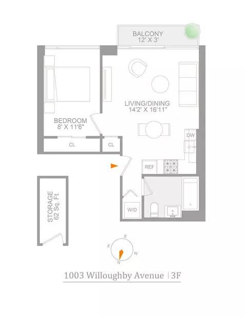 1003 Willoughby Ave #3F, Brooklyn, NY 11221