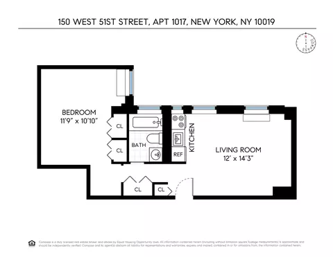 150 W 51st St #1017, New York, NY 10019