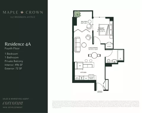 537 Brooklyn Ave #4A, Brooklyn, NY 11225