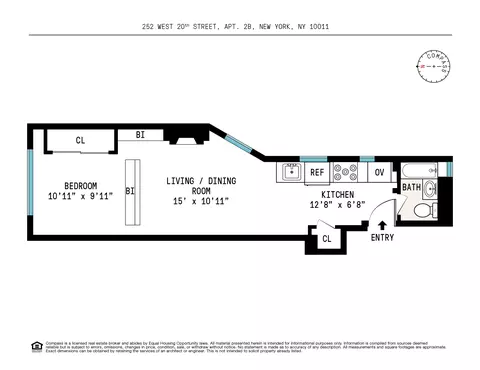 252 W 20th St #2B, New York, NY 10011