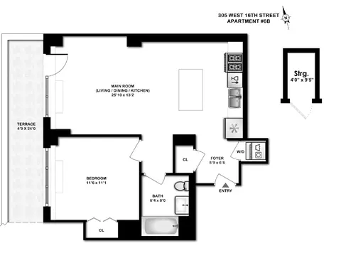 305 W 16th St #6B, New York, NY 10011