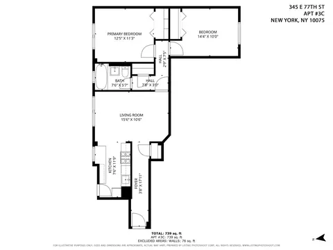 345 E 77th St #3C, New York, NY 10075
