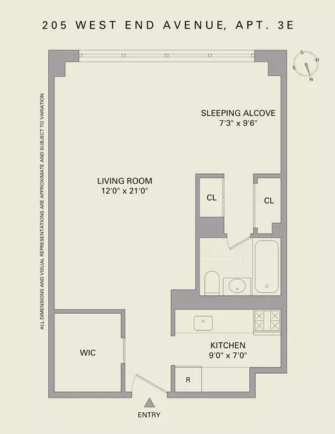 205 W End Ave #3E, New York, NY 10023
