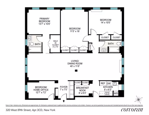 320 W 89th St #3CD, New York, NY 10024