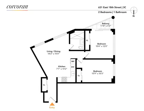 631 E 18th St #3C, Brooklyn, NY 11226
