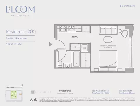 500 W 45th St #205, New York, NY 10036