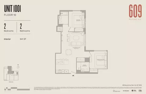609 2nd Ave #1001, New York, NY 10016